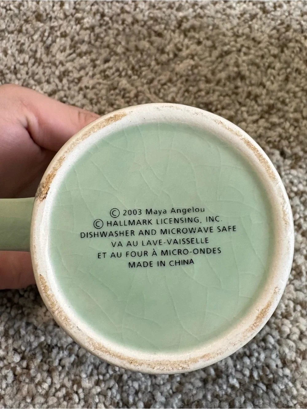 Hallmark Celadon Green Stacked Teapot Mug Set